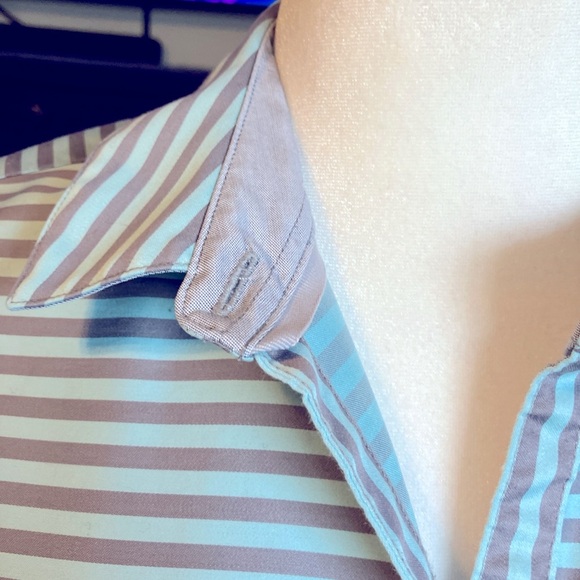 Foxcroft Heritage Non-Iron Button Down Blouse 8P EUC - Picture 5 of 11